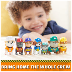 Rubble & Crew Auntie Crane figure featuring crane accessory for role-play builds.