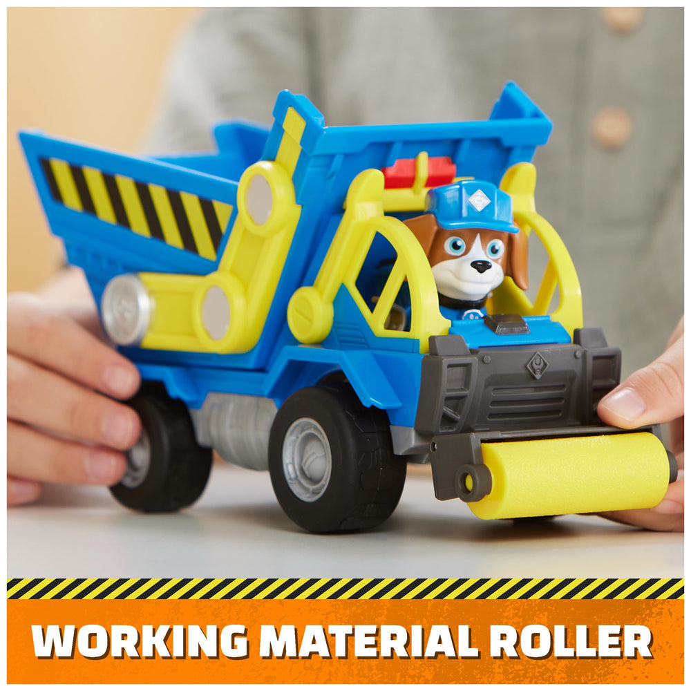 Rubble & Crew dump bed tilting feature enhances realistic construction tasks