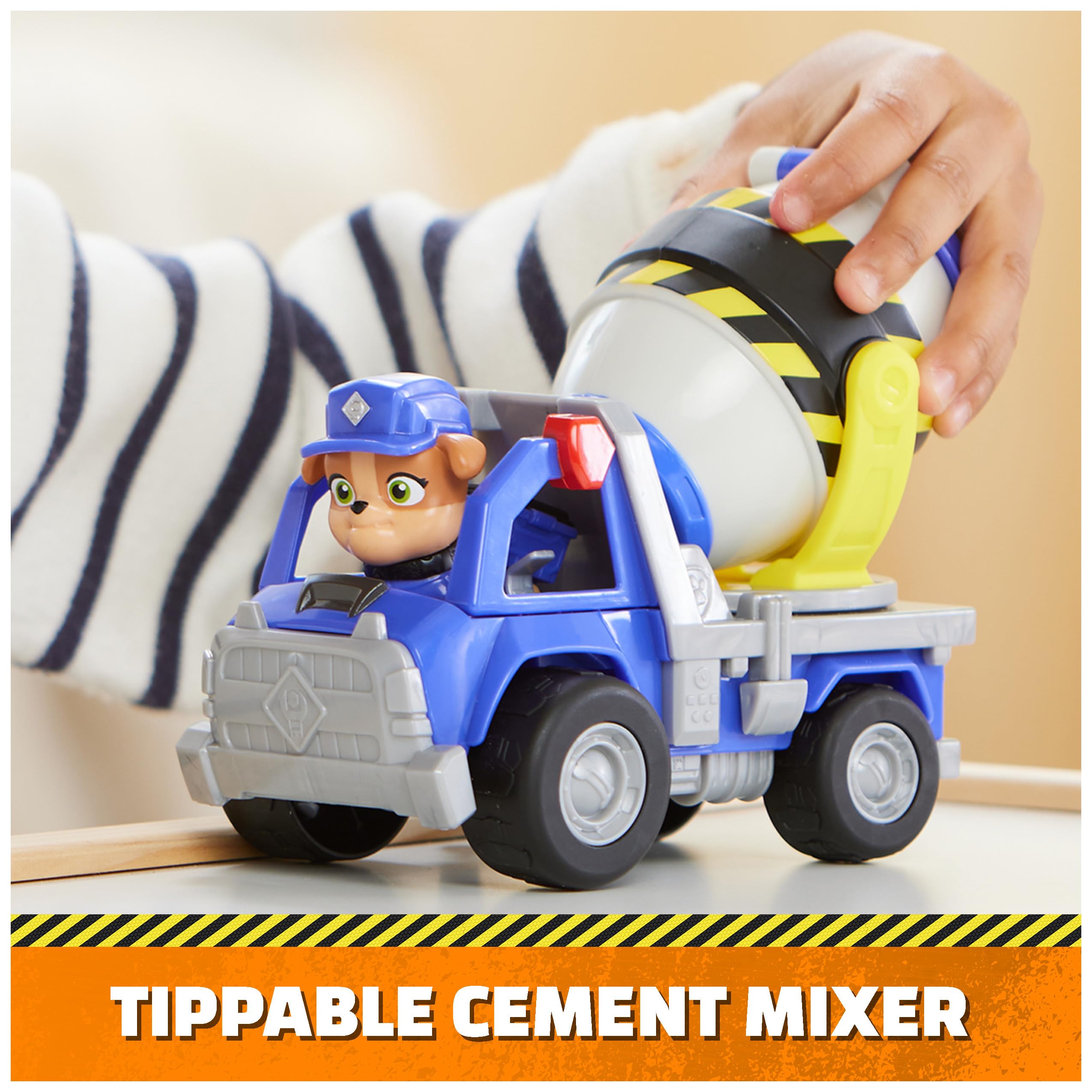 Rubble & Crew Ruben Compagnie clip-on Mix figure for duo-building fun.