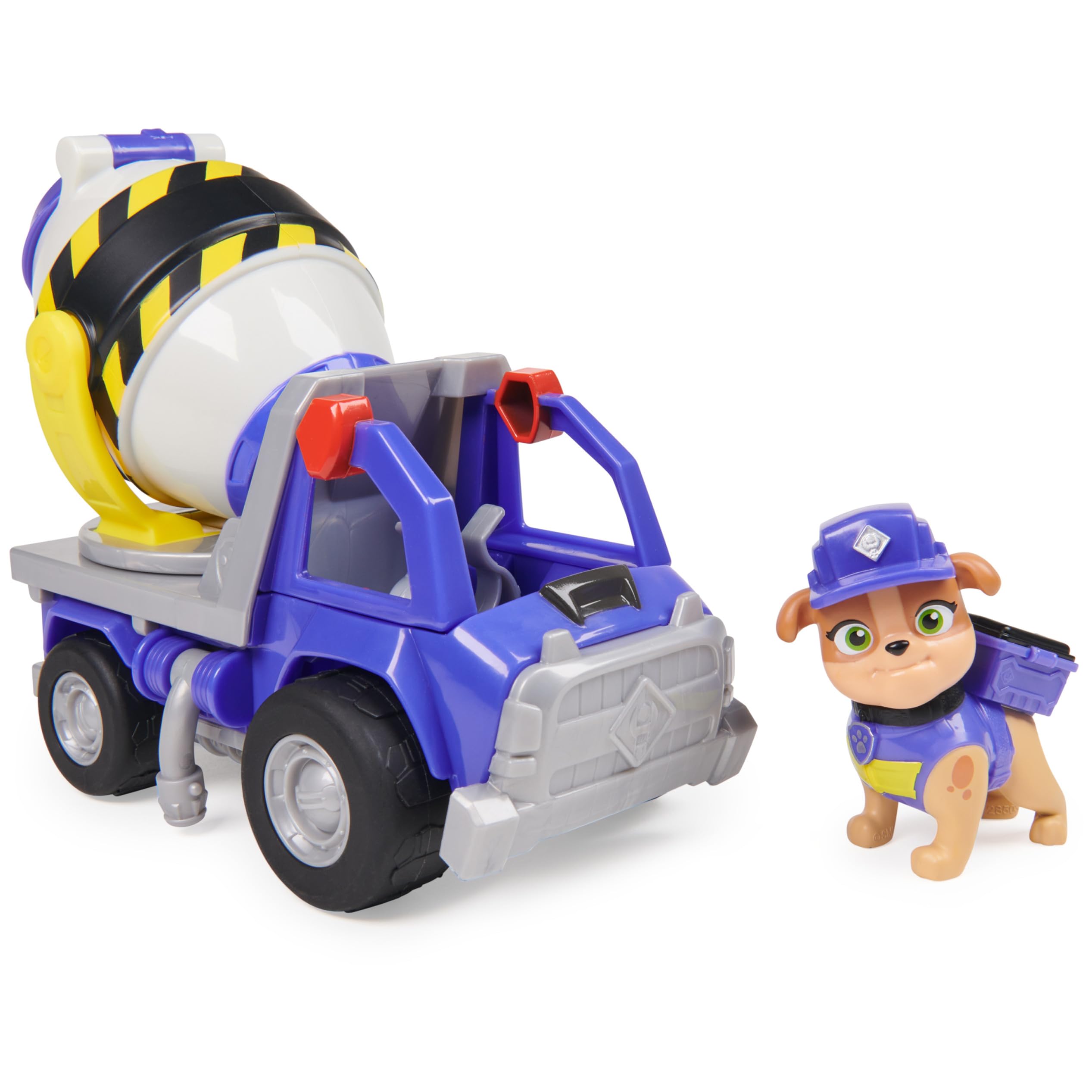 Rubble & Crew Ruben Compagnie vehicle mix truck with working wheels for imaginative play.