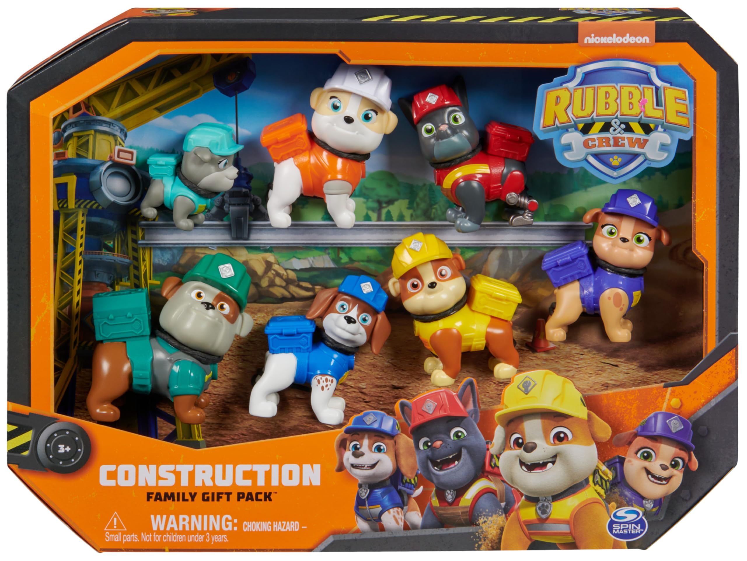 Rubble & Crew Wheeler figure ready for cooperative building adventures with friends.