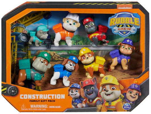 Rubble & Crew Wheeler figure ready for cooperative building adventures with friends.