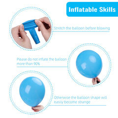 RUBFAC 10-inch balloons versatile for centerpieces and filler.