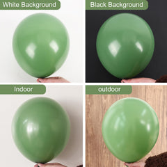 Rubfac 10-inch vintage green balloons versatile filler for centerpieces and displays