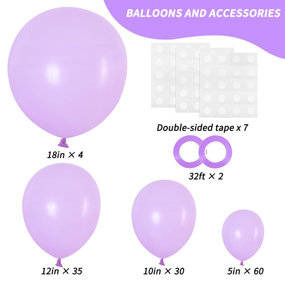 RUBFAC 18-inch pastel purple balloon highlighting bold party centerpiece