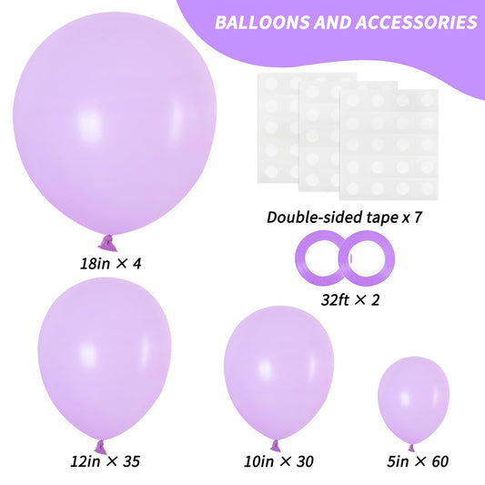 RUBFAC 18-inch pastel purple balloon highlighting bold party centerpiece