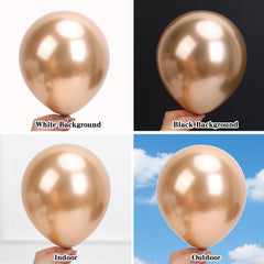 RUBFAC 5-inch balloons provide dense color accents.