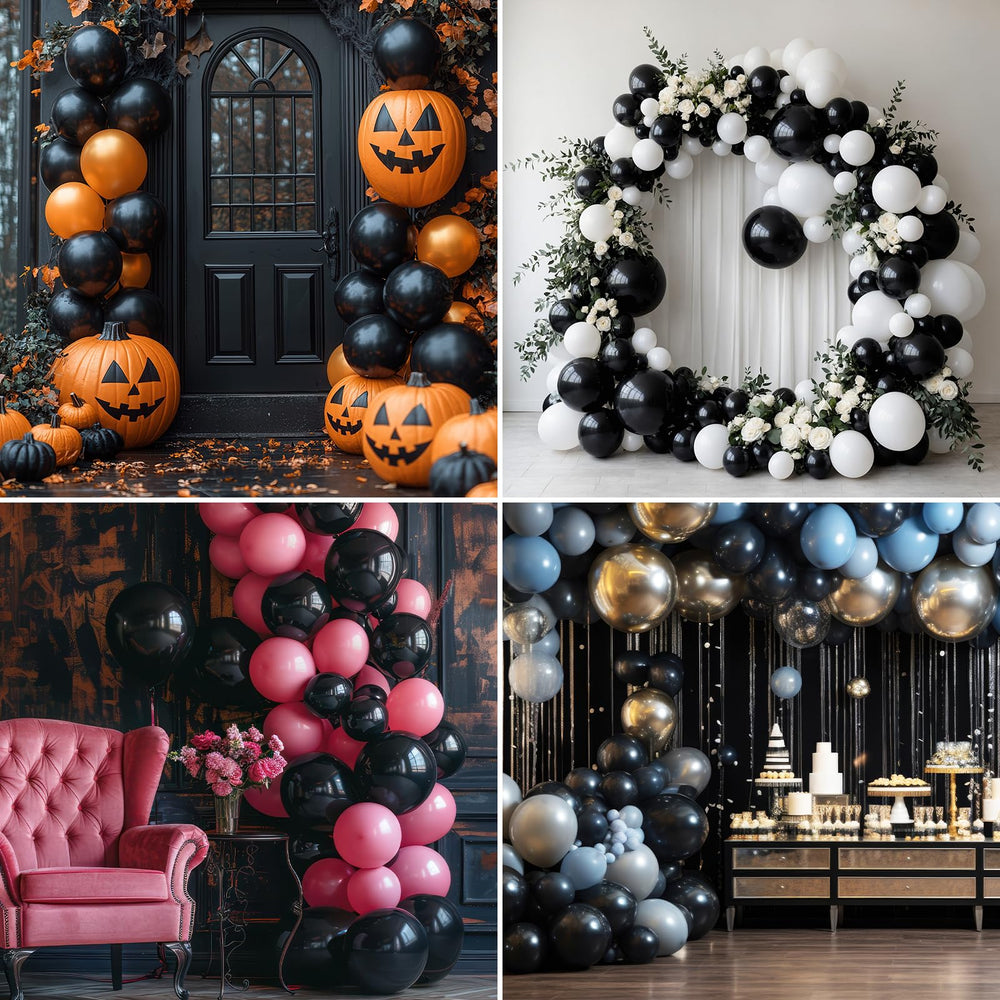 RUBFAC-balloon-assembly-ideas for Halloween, weddings, and celebrations.