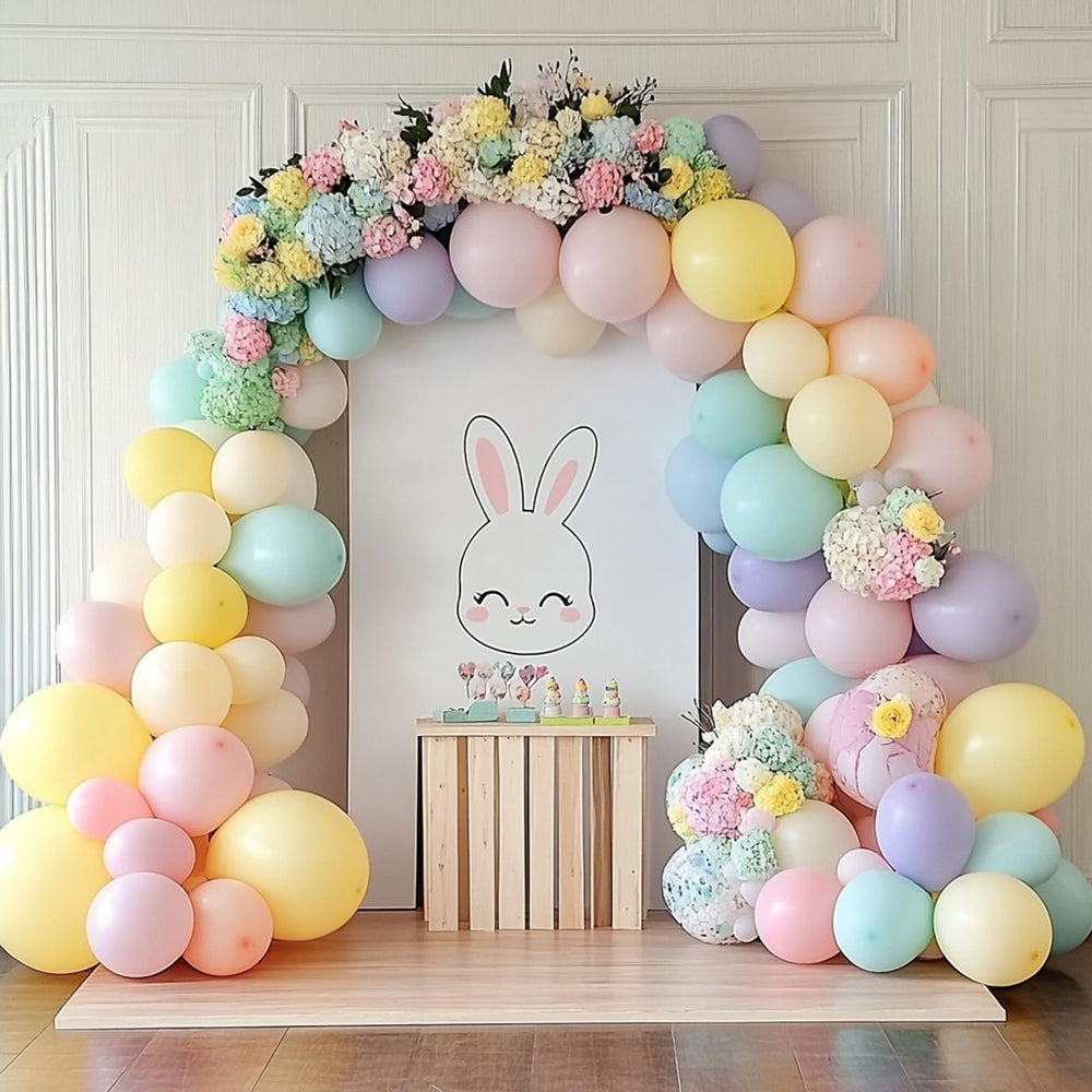 RUBFAC birthday decor in soft hues for celebrations
