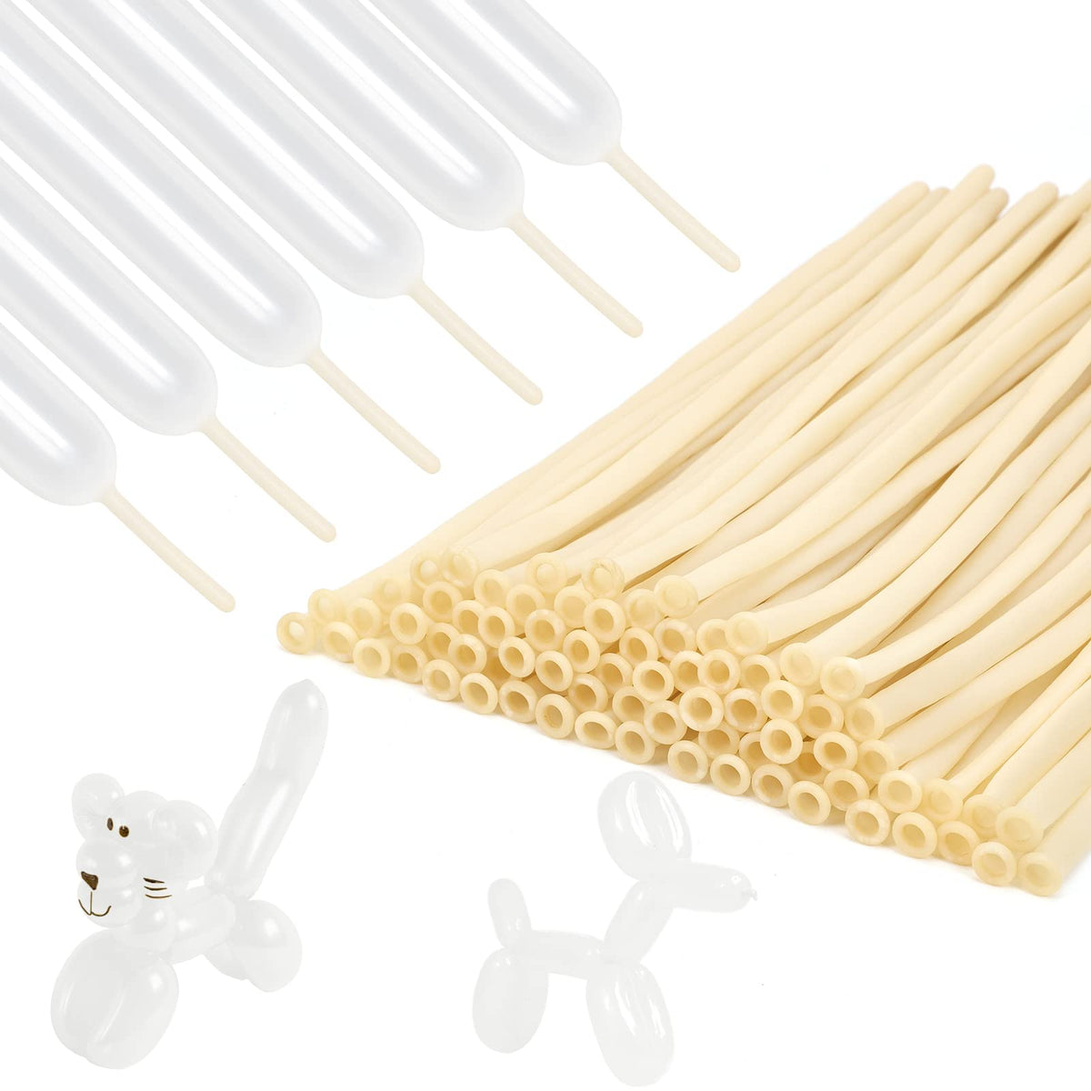 Rubfac clear 260 balloons twist for fun animal shapes and decorations.