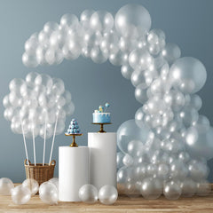 RUBFAC clear balloons 18 inch for elegant arches and photo-ready garlands