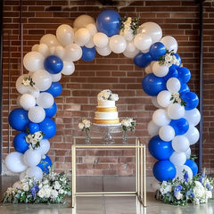 Rubfac 5-inch dark blue balloons for tiny accents and confetti touches.