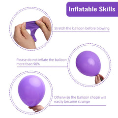 rubfac easy-to-use balloon kit with ribbon and glue for quick setups