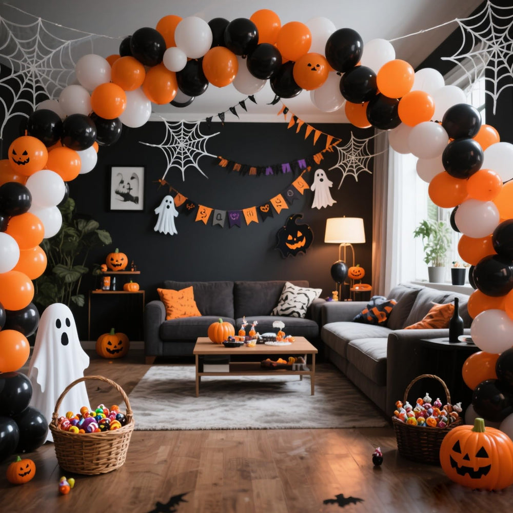 RUBFAC glue and ribbon set to simplify DIY balloon décor projects.