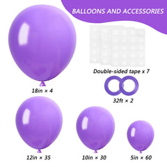 rubfac lavender lilac balloons kit for elegant garland arch decorations