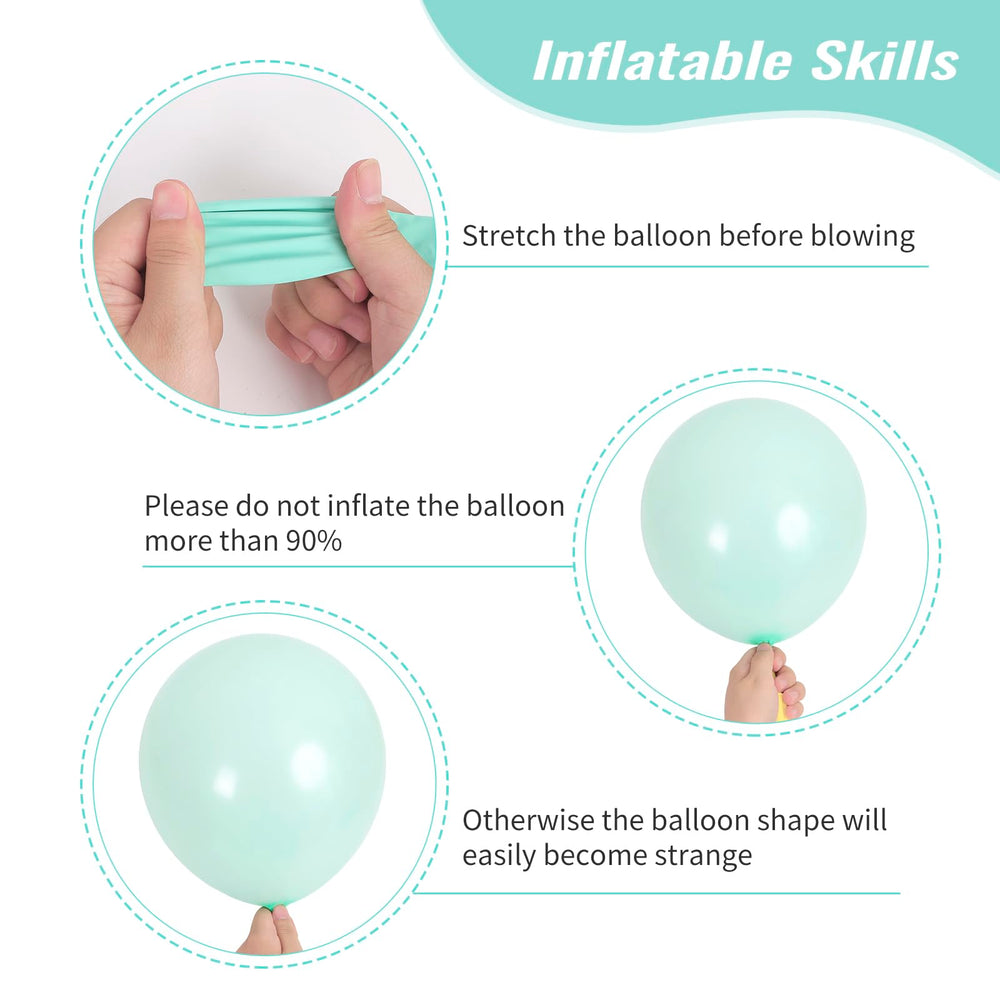 Rubfac Makani Blue 10-inch balloons versatile for centerpieces and backdrops