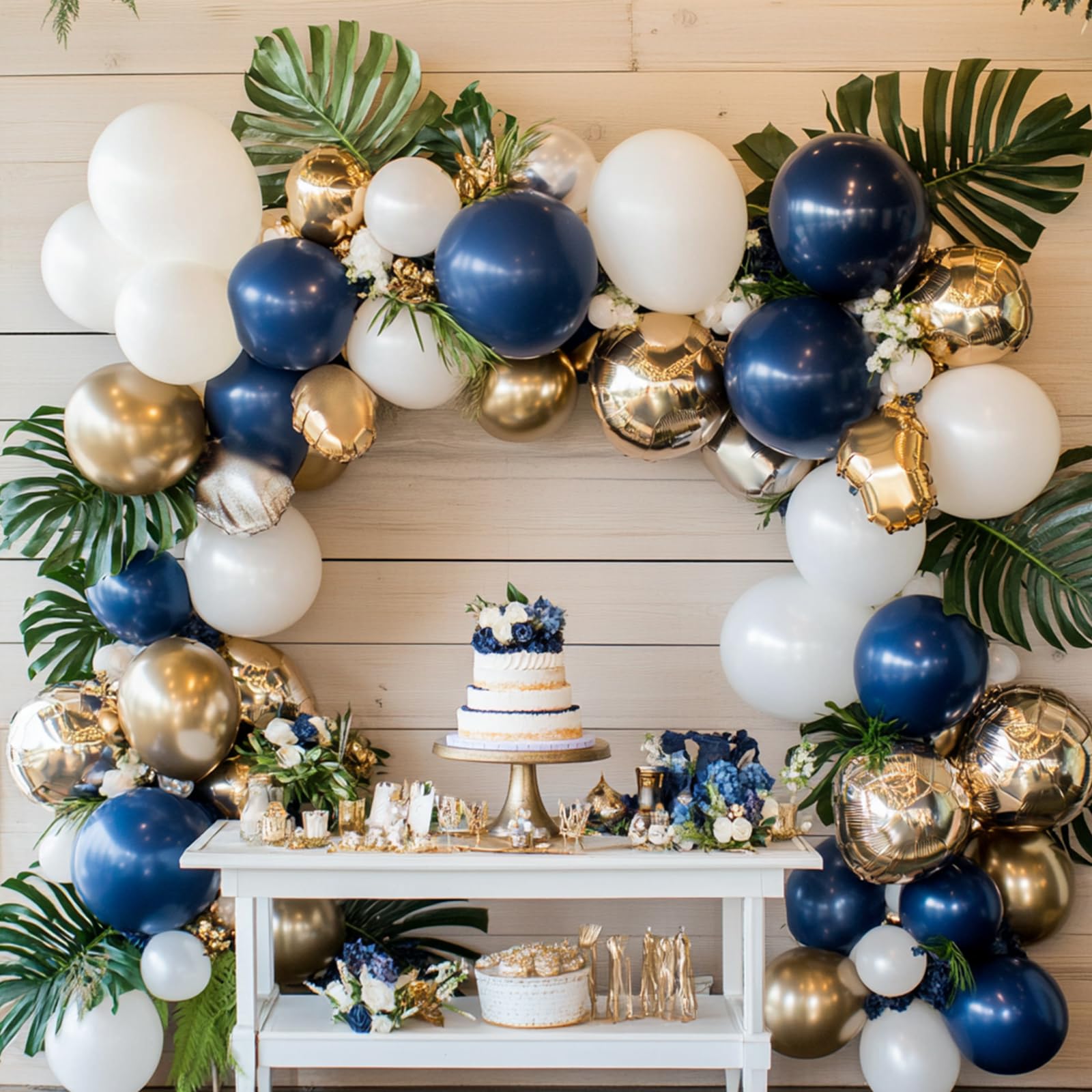 rubfac navy blue balloons 5inch small accents add sparkle to decor