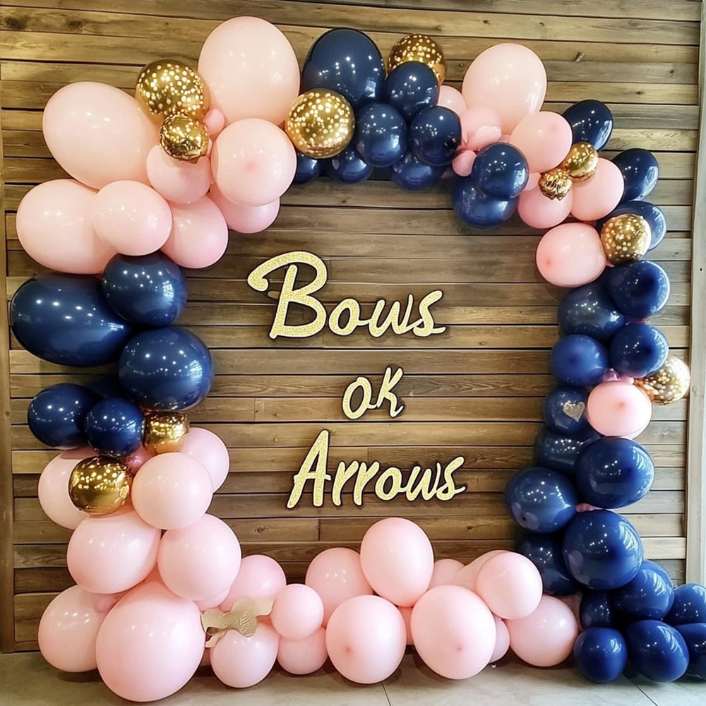 rubfac navy blue decor ideas with balloons for elegant celebrations