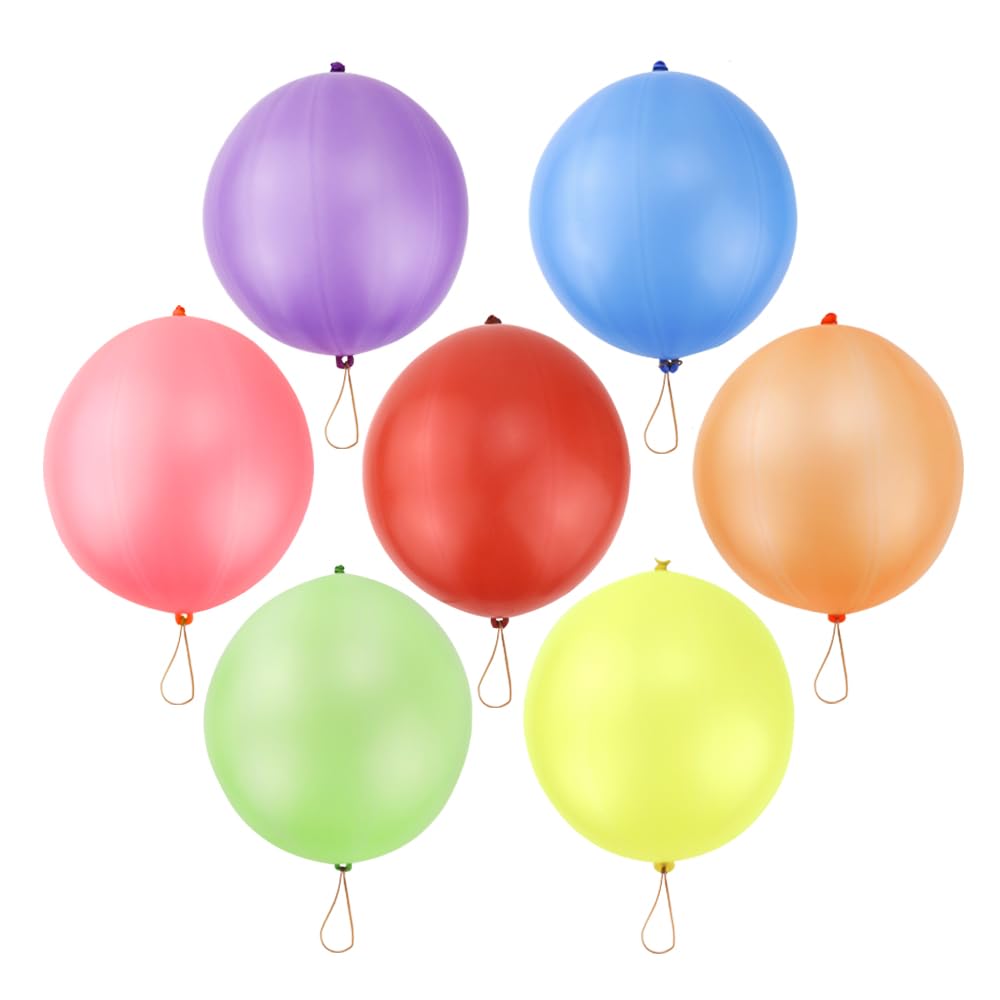 rubfac punch balloons yellow neon to brighten birthdays and Easter egg hunts.
