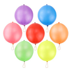 rubfac punch balloons yellow neon to brighten birthdays and Easter egg hunts.