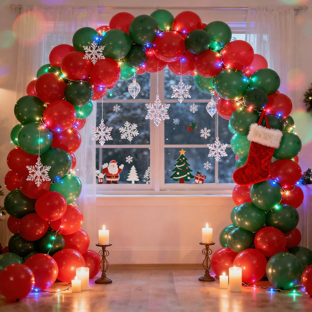 Rubfac 5-inch red balloons perfect for dense garland textures