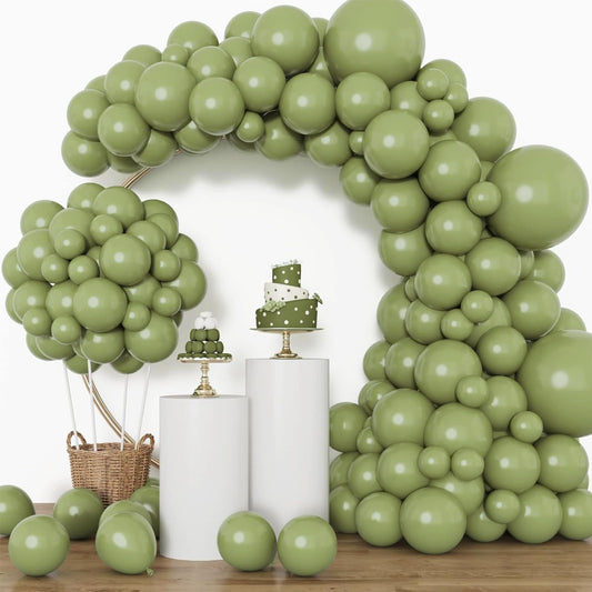 Rubfac Sage Green Balloons 18-inch for bold centerpieces and arches.