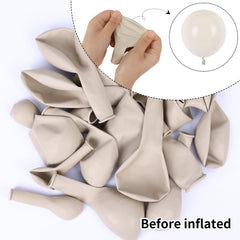 Rubfac White Sand Balloons 5-inch for tiny accents and texture.