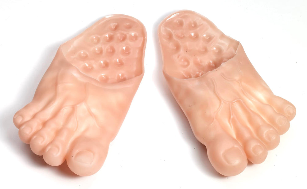 Rubies Bare Jumbo Wearable Feet for adults provide playful prehistoric flair for costumes.