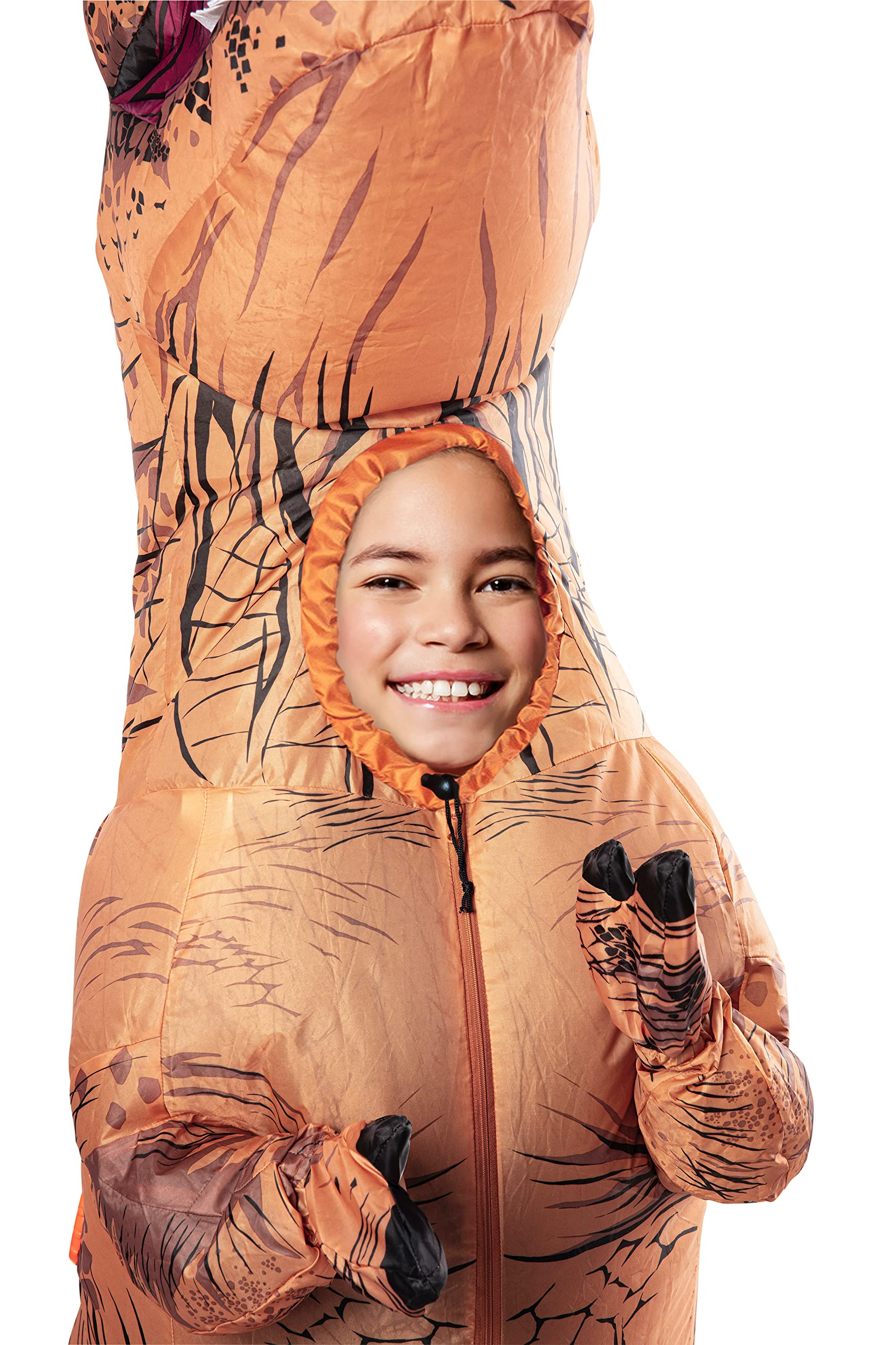 Rubies Original T-Rex inflatable costume with zip closure for easy dressing and airflow