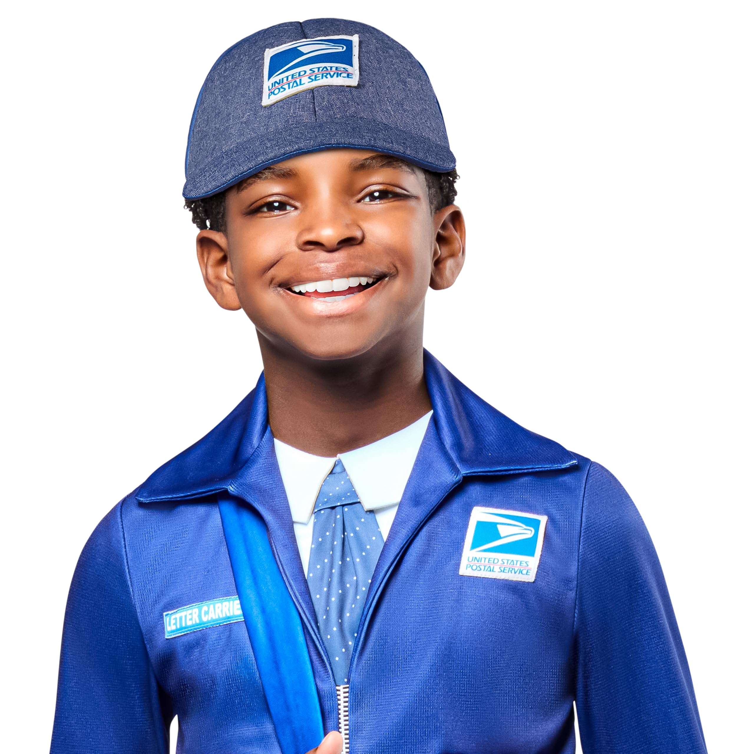 Rubies USPS hat adds authentic look for pretend play.