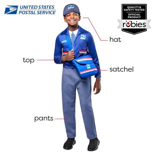 Rubies USPS pants for toddler costume, designed for comfortable dress-up.