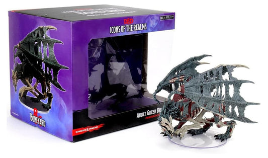 Rubies WizKids Green Dracolich with torn wings for dramatic D&D battles
