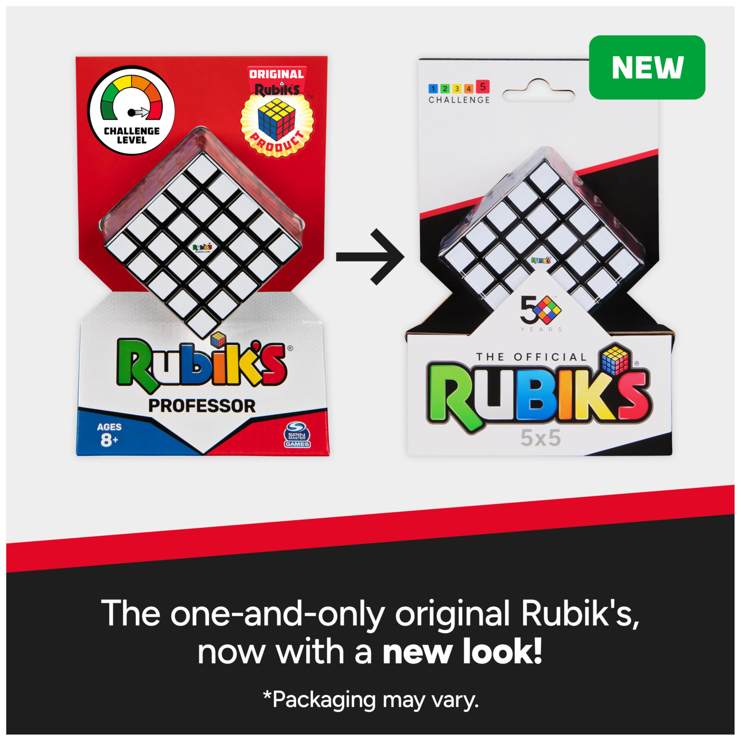 Rubik’s 5x5 close-up stickers capture crisp edges and detail