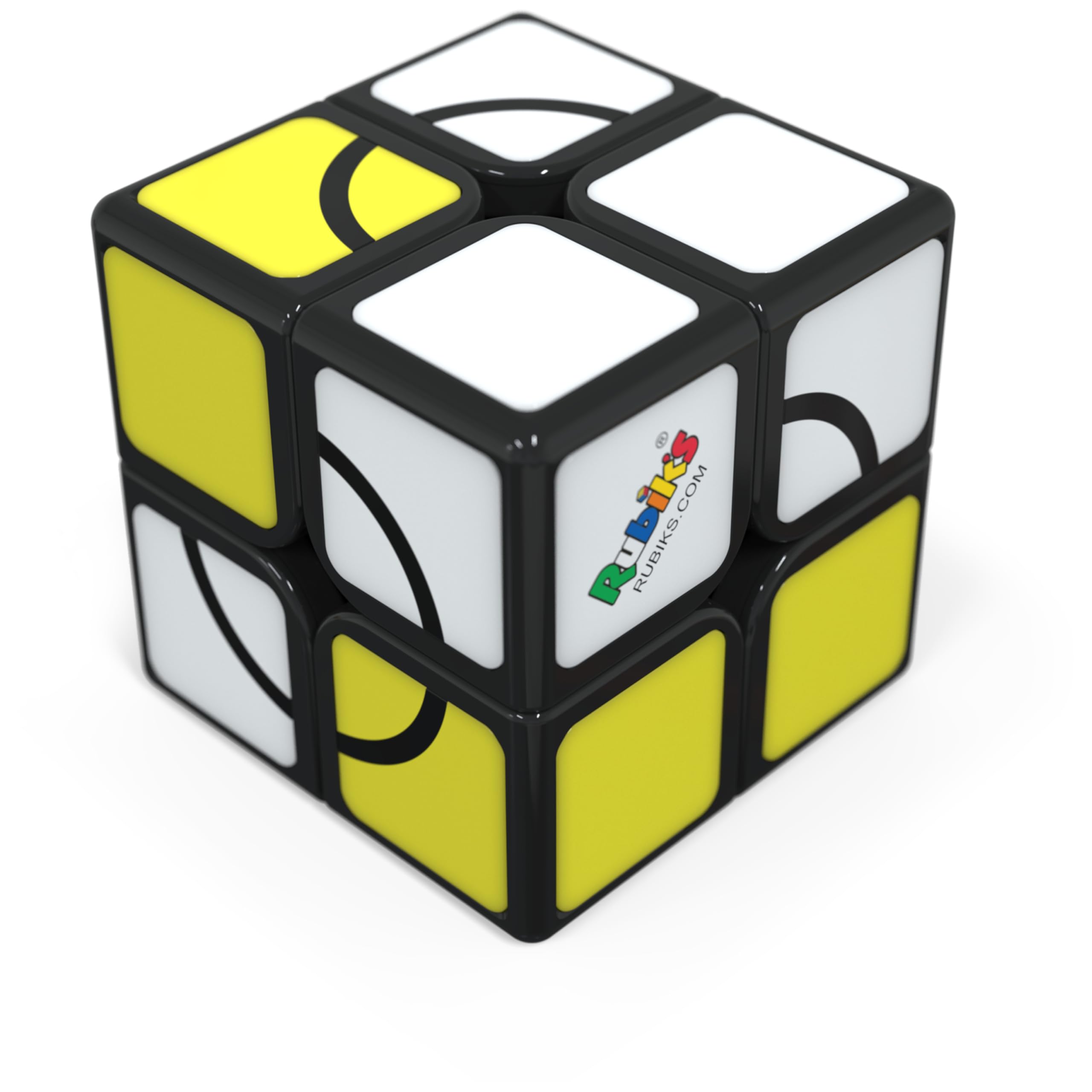 Rubik’s Apprentice 2x2 cube front view, beginner-friendly puzzle for quick skill-building.