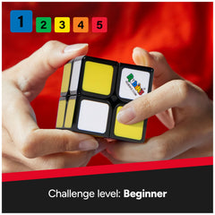 Rubik’s Apprentice cube in travel bag, perfect for on-the-go focus.