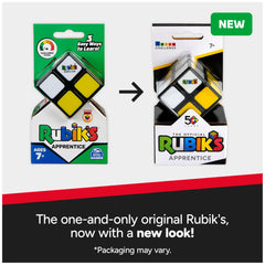 Rubik’s Apprentice instruction sheet closeup, simple steps for new solvers.
