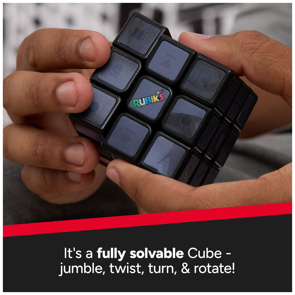 Rubik’s Batman Cuber close-up of cube faces; vivid colors aid solving.
