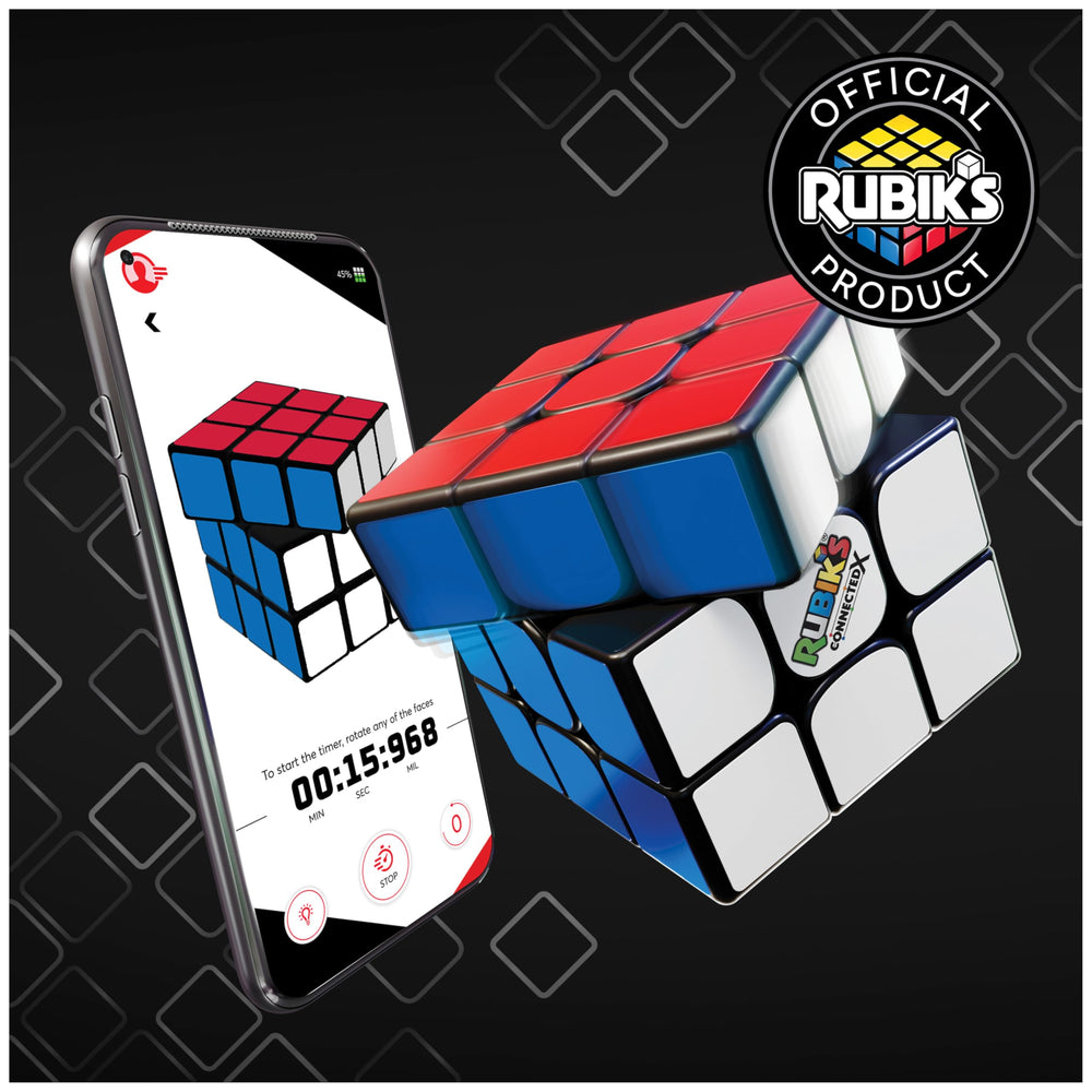 Rubik's Connected app displayed on phone with beginner guidance.
