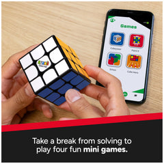 Rubik's ConnectedX cube in a backpack for portable STEM play.