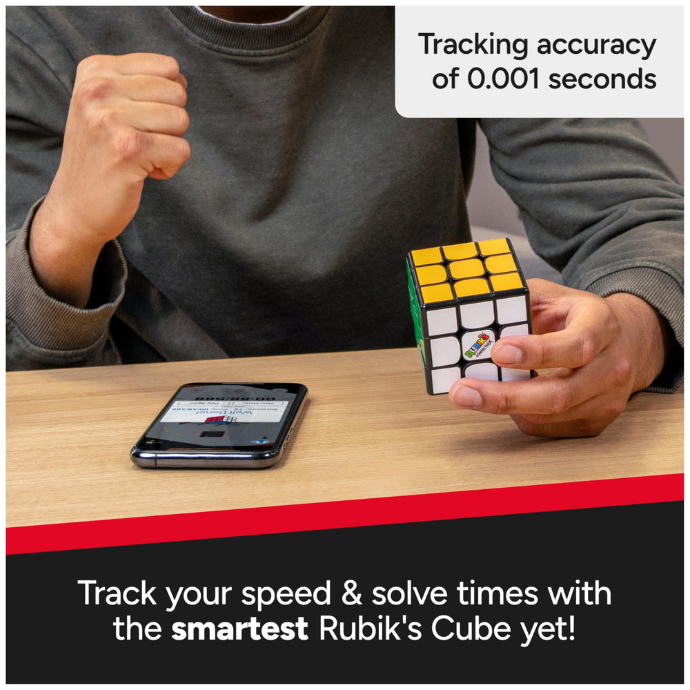Rubik's ConnectedX timing leaderboard showing performance tracking in real time.