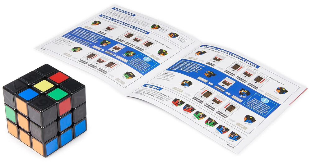RUBIK'S Cube Coach 3x3 guide-videos accompany learners through solving steps.