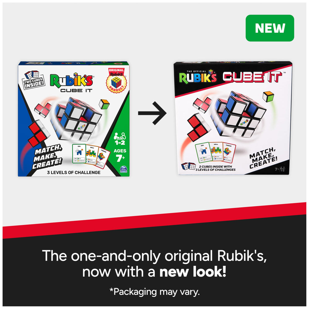 Travel-friendly packaging of Cube It for on-the-go play.
