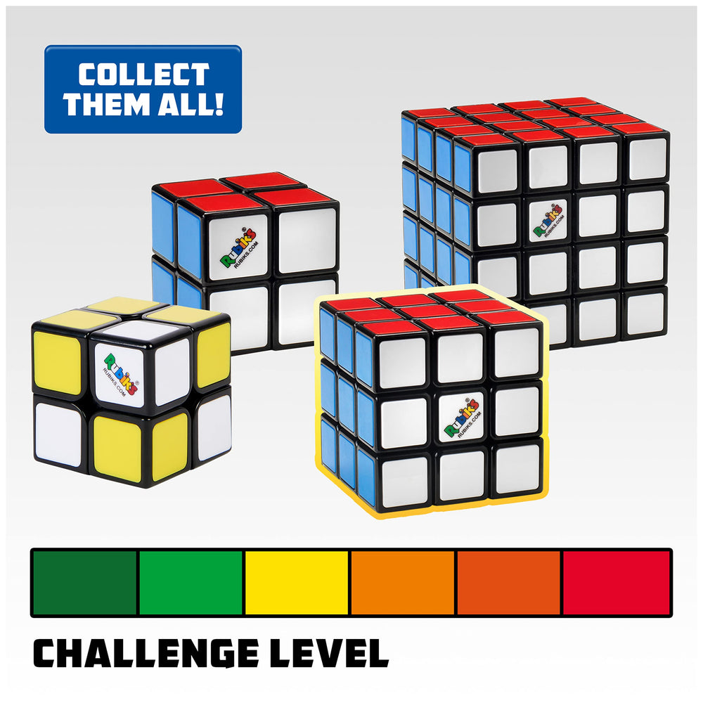 Rubik's Cube six faces with nine colorful squares.