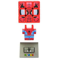 Rubik’s Spider-Man Cuber back view highlights puzzle design and twist mechanics.