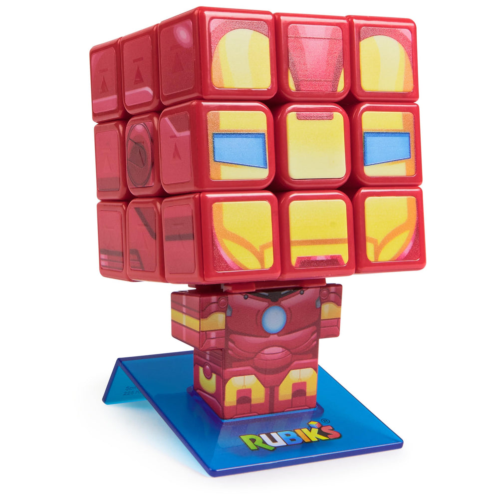 Rubik's Iron Man Cuber on a desk display showing fandom and decor appeal