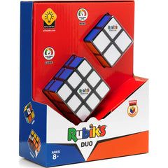 Original colour-matching design inspired by classic Rubik's cube.
