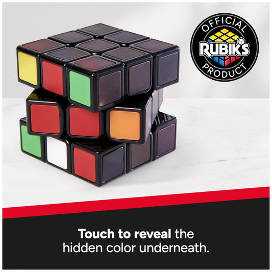 Rubik's Phantom with thermochromic tiles demonstrating colors fading after touch