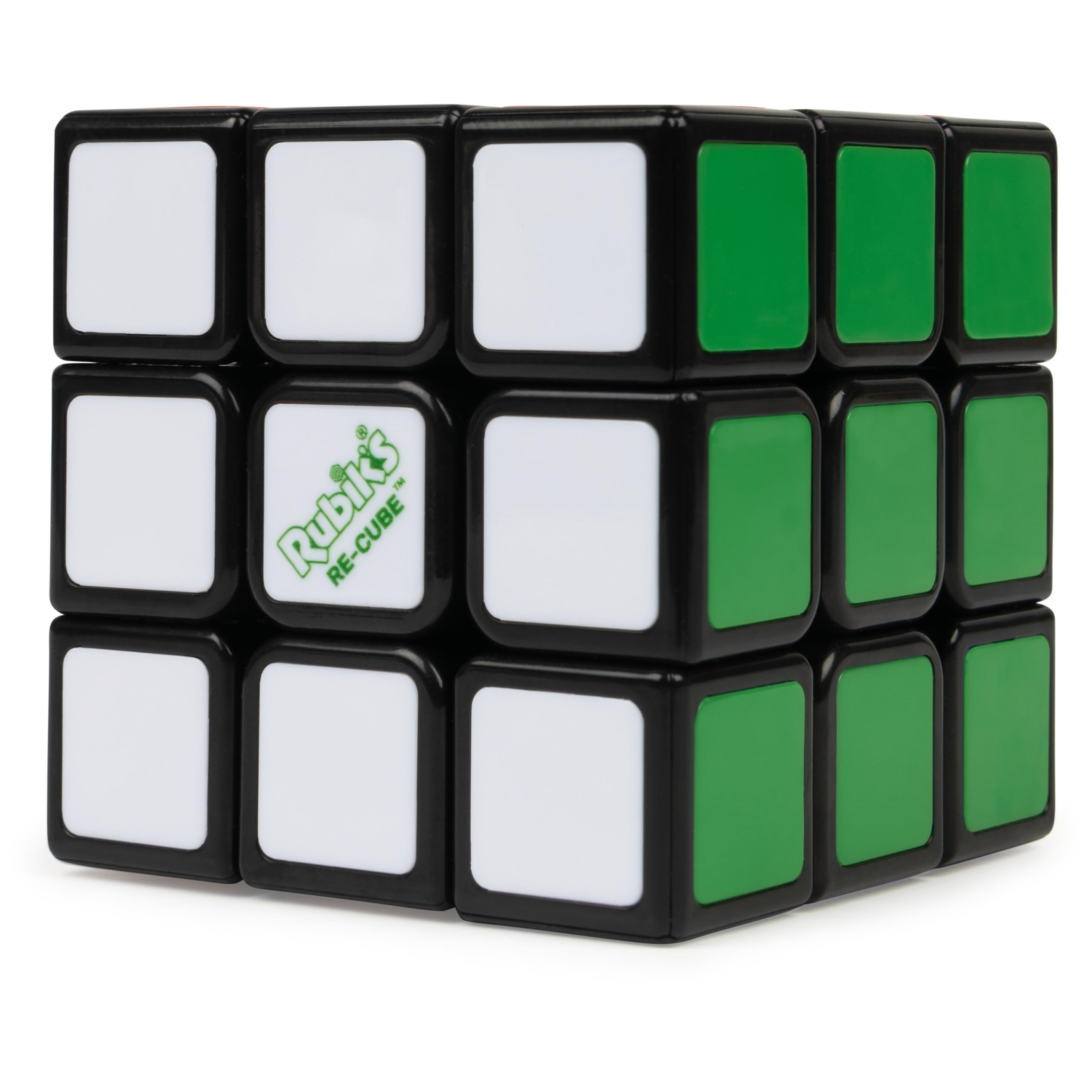 Rubik's Re-Cube 3x3 showing six colored faces for puzzle solving and color matching.