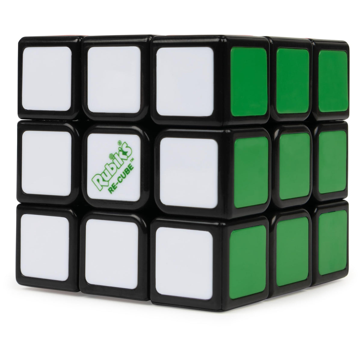 Rubik's Re-Cube 3x3 showing six colored faces for puzzle solving and color matching.