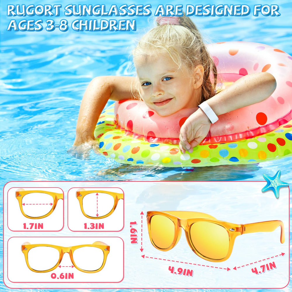 Rugort party favors sunglasses set ideal for goody bags.